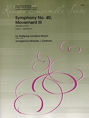 Picture of Symphony #40, Movement #3 Woodwind Quintet, Opt. Bass Clarinet Eprint (Set)